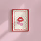 Preppy Pink Trendy Gallery Set of 5 - Digital Print