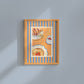 Striped Breakfast Art Print -  Digital Print
