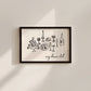Black Cozy Dinner Club Art - Digital Print