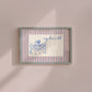 Pink & Blue Striped Cozy Dinner Club Art - Digital Print