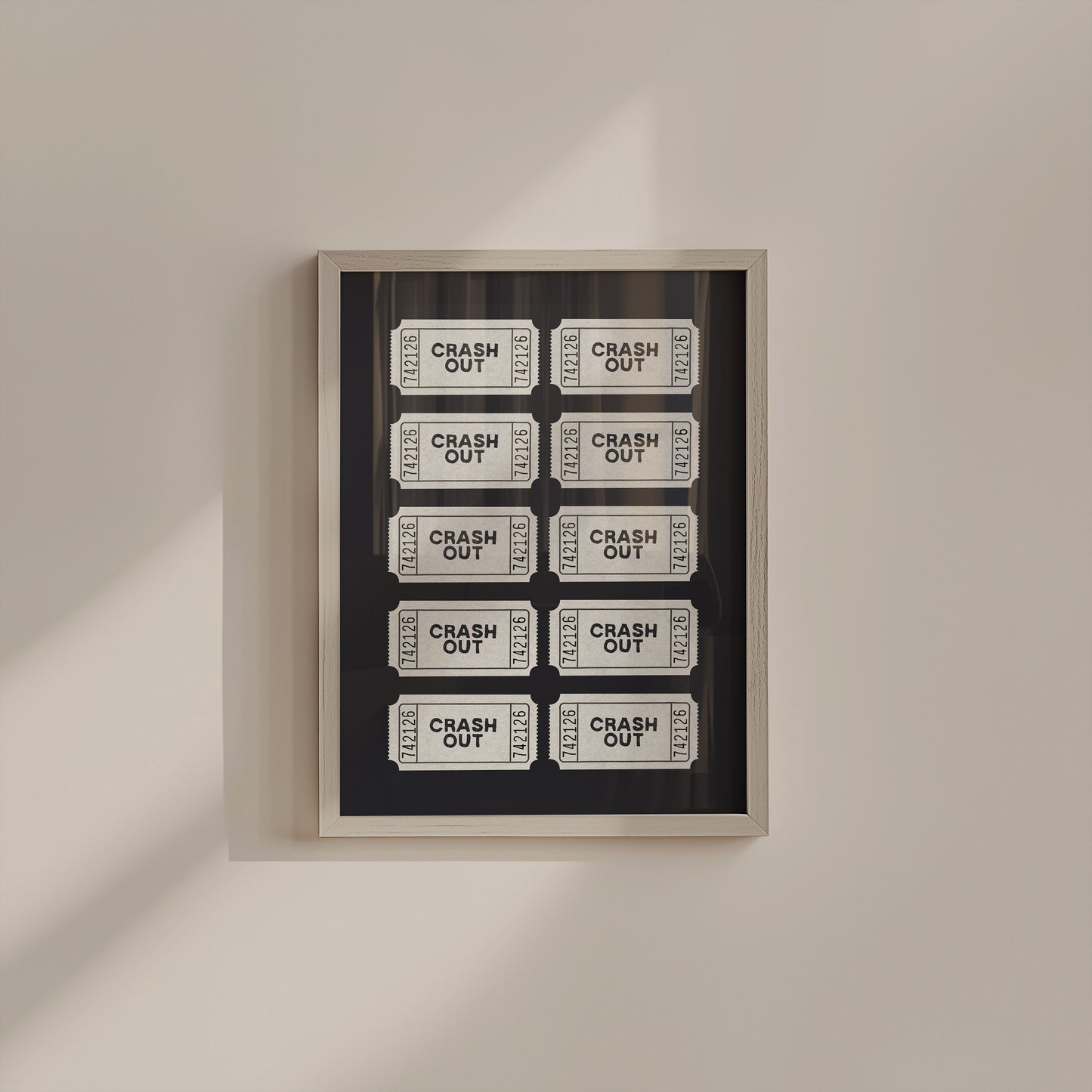 Crash Our Admission Ticket - Digital Print