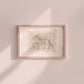 Pink Striped Unicorn Art - Digital Print