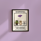 Warning: Little Monsters | Halloween Classroom Print