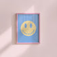 Set of 10 classroom prints in blue, green, and yellow: Yes You Can, Every Voice Matters Here, Slow Down You're Doing Fine, Progress Over Perfection, a starburst Welcome illustration, an Attendance Check print reading Show Up As You Are, Great Minds Grow Here on a checkered background, a smiley face reading Be the Kind Kid, Mistakes Help Us Learn, and Great Things Come to Those Who Try.
