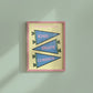 Set of 10 pastel classroom prints in a retro style, including blue pennant flags reading kind, brave, curious, a daily feelings check-in chart with smiling star, cloud, and sun characters, a puzzle piece print reading "There's a place for everyone," and colourful typography posters with quotes like "Wrong answers welcome," "Yes you can," and "It's a good day to try again."