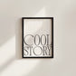 Cool Story Minimalist Poster - Digital Print