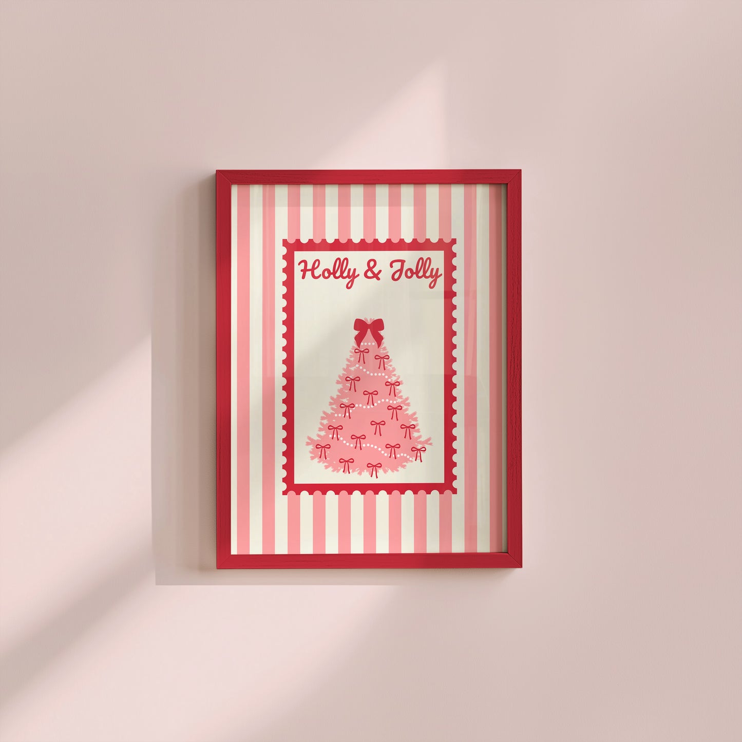 Holly & Jolly Christmas Print - Digital Print