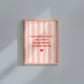 I'm Boring Baby Striped art Print - Digital Print