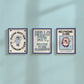 Classroom rules retro character art set of 3 — printable teacher wall art bundle