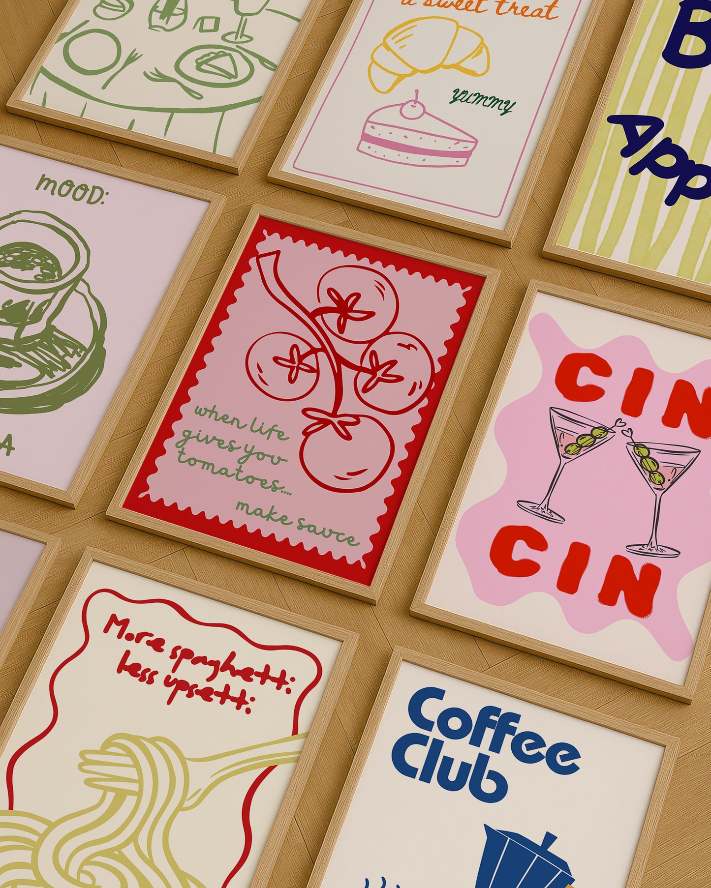 Trendy Kitchen Gallery Set of 10 - Digital Prints