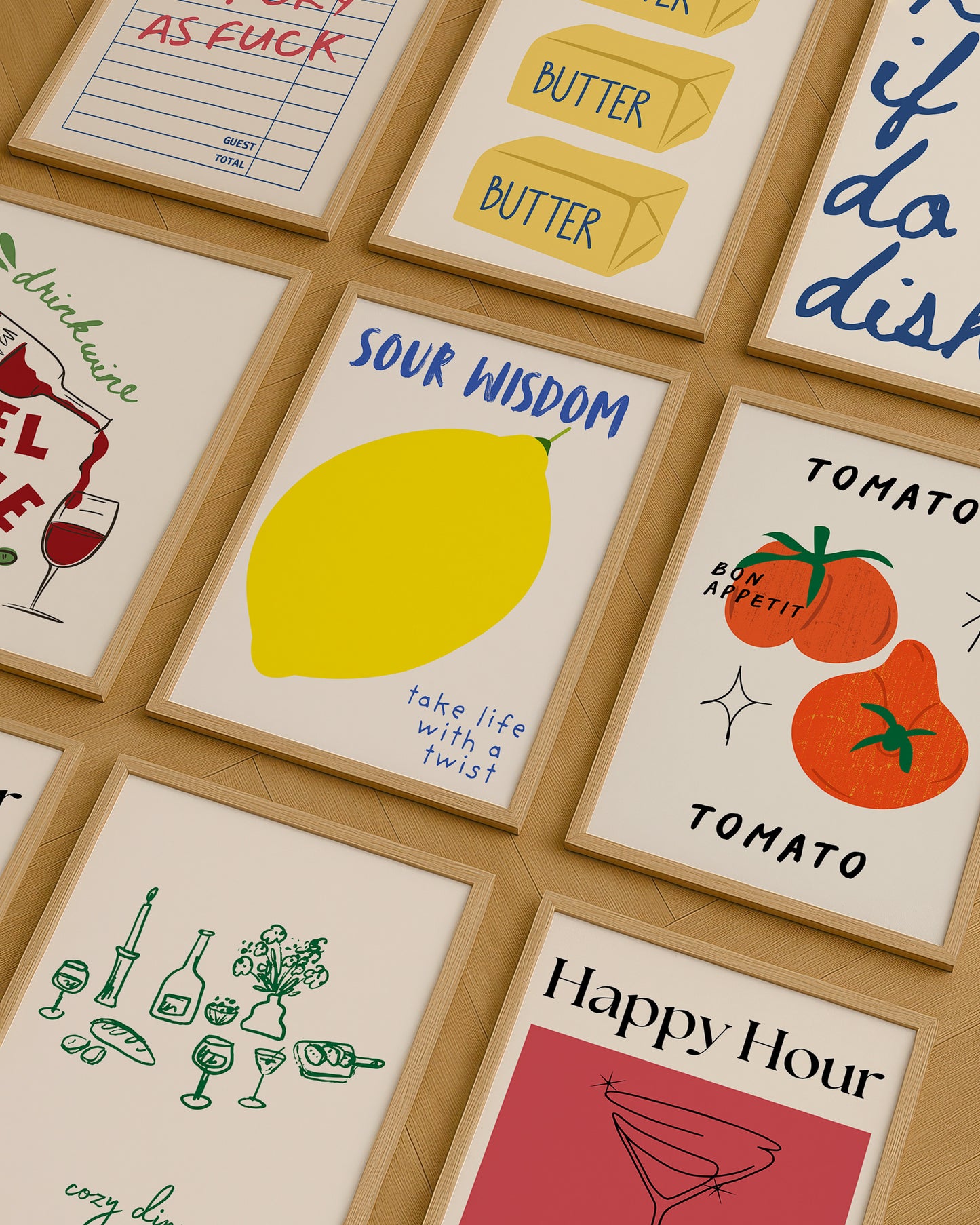 Trendy Kitchen Gallery Set of 10 - Digital Prints