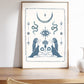 Blue Celestial Sisters - Digital Print