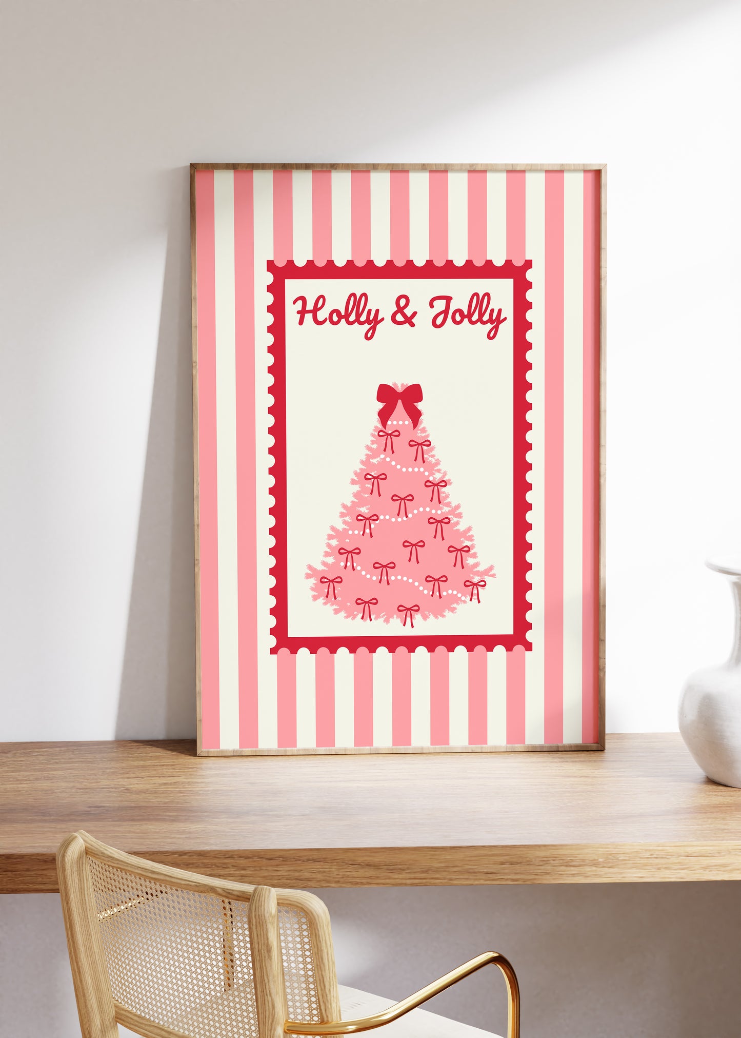 Holly & Jolly Christmas Print - Digital Print
