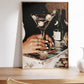 Retro Double 8-Ball Martini Cocktail Print - Digital Print