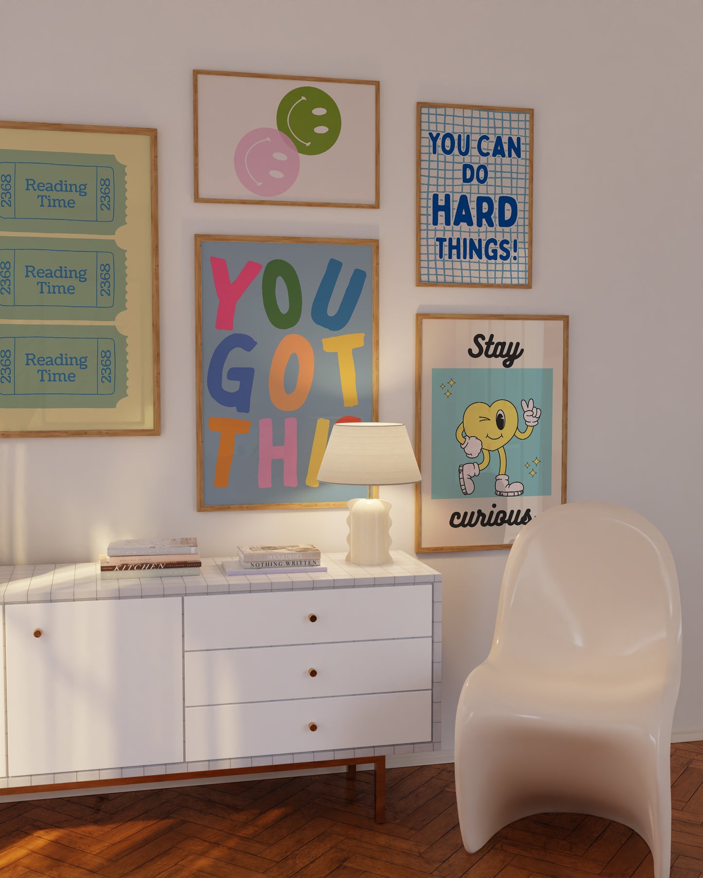 Colorful Positivity Classroom Art Set Of 10 - Digital Print