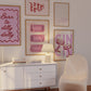 Pink Preppy Coquette Gallery Set of 5 - Digital Print