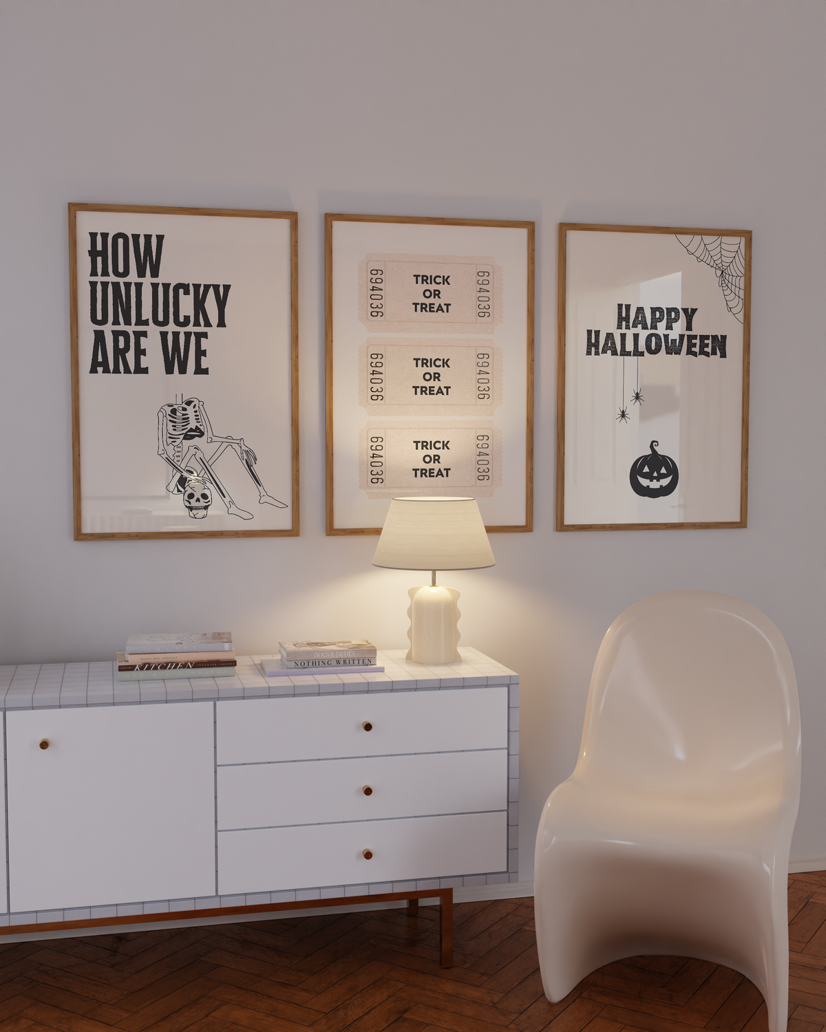 Halloween Print Set of 6 | Vintage Spooky Gallery Wall