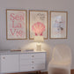 Dreamy Coastal Beach Gallery Set of 5 Prints - Digital Print