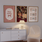 Merry Martini Christmas Print Set of 3