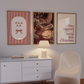 Candy Cane Martini Christmas Print Set of 3