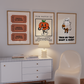 Vintage Halloween Print Set of 3