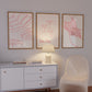 Coastal Coral Seaside Art Set of 3 Gallery Prints - Digital Print