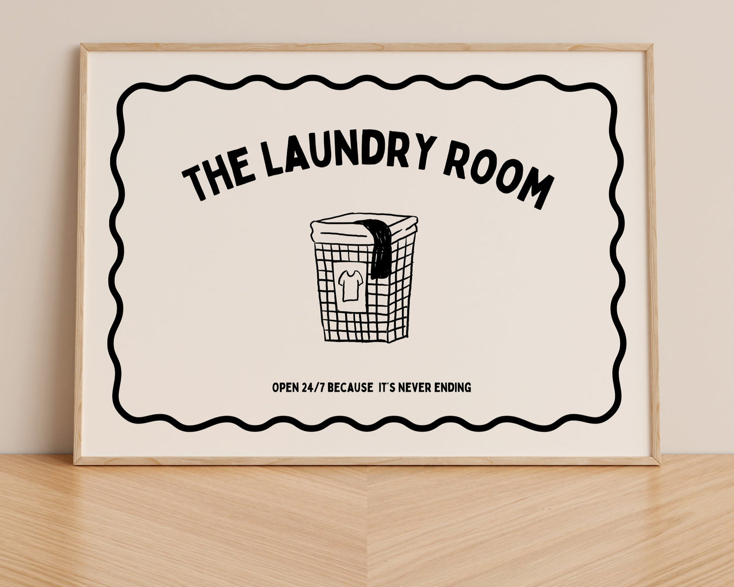 The Laundry Room Minimalist Print - Digital Print