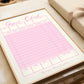 Retro Pink Blank Guest Check - Digital Print