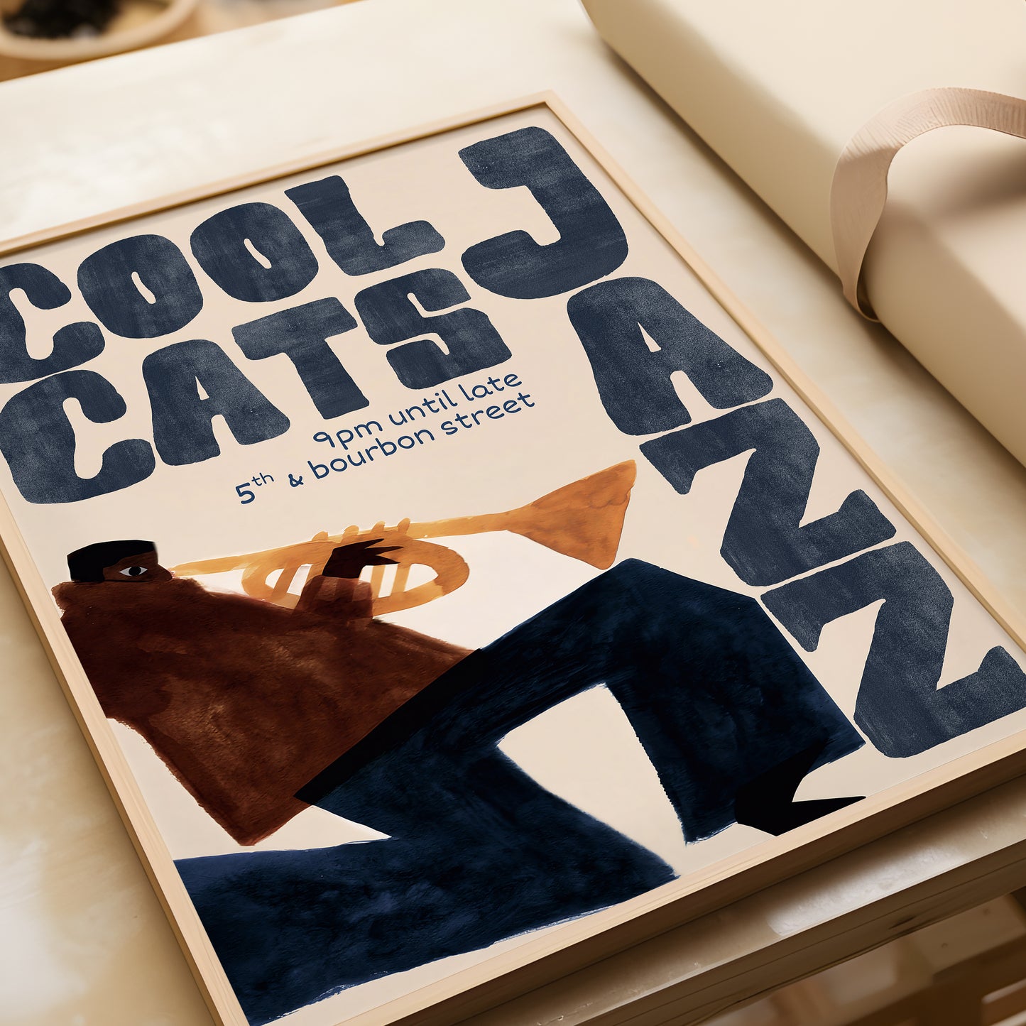 Cool Cats Jazz Poster- Digital Print