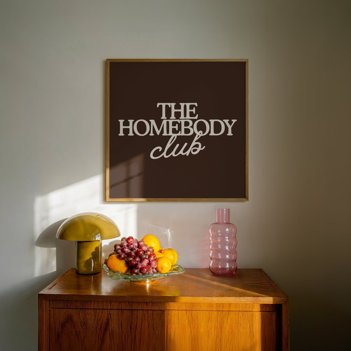 The Homebody Club — Brown Square Print