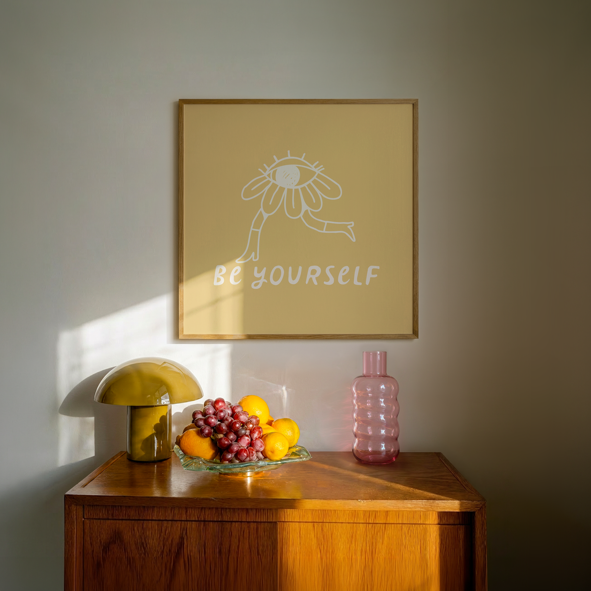 Be Yourself Print | Mustard Yellow