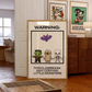 Warning: Little Monsters | Halloween Classroom Print