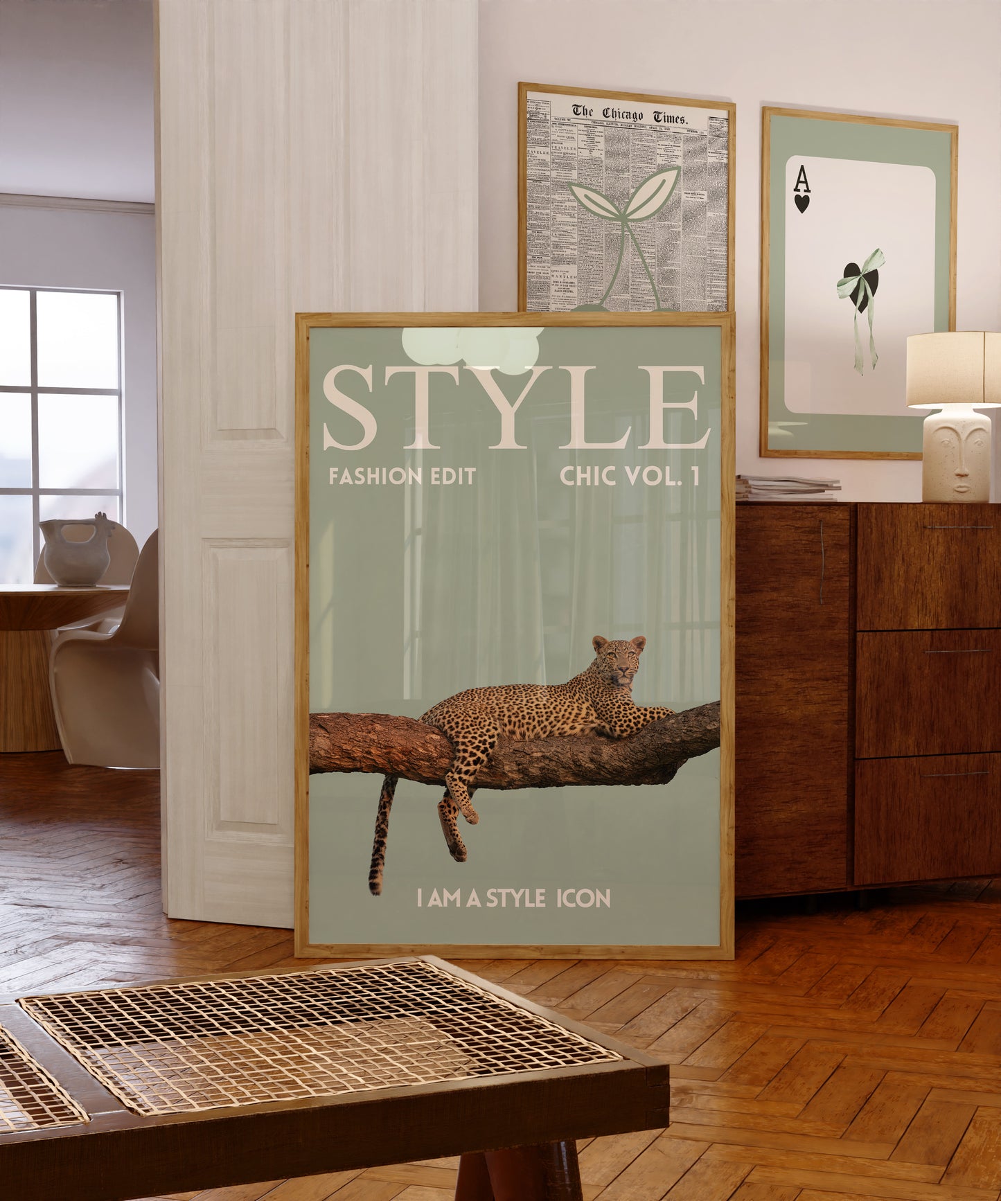 Sage Green Stockholm Art Prints Set Of 3 Room Decor | Digital Print