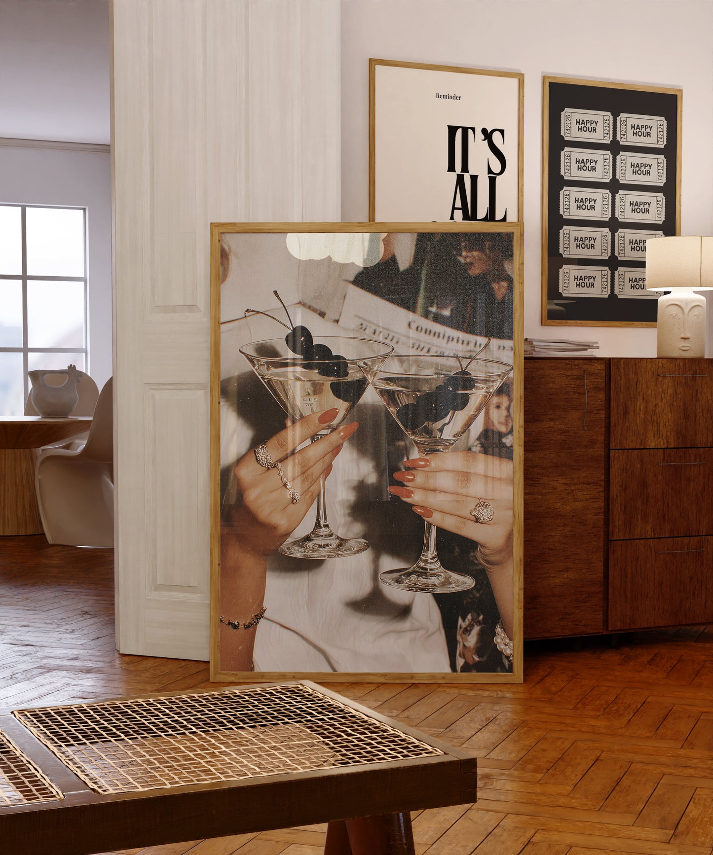 Cocktail Gallery Set of 3 — Bar Cart & Kitchen Wall Art