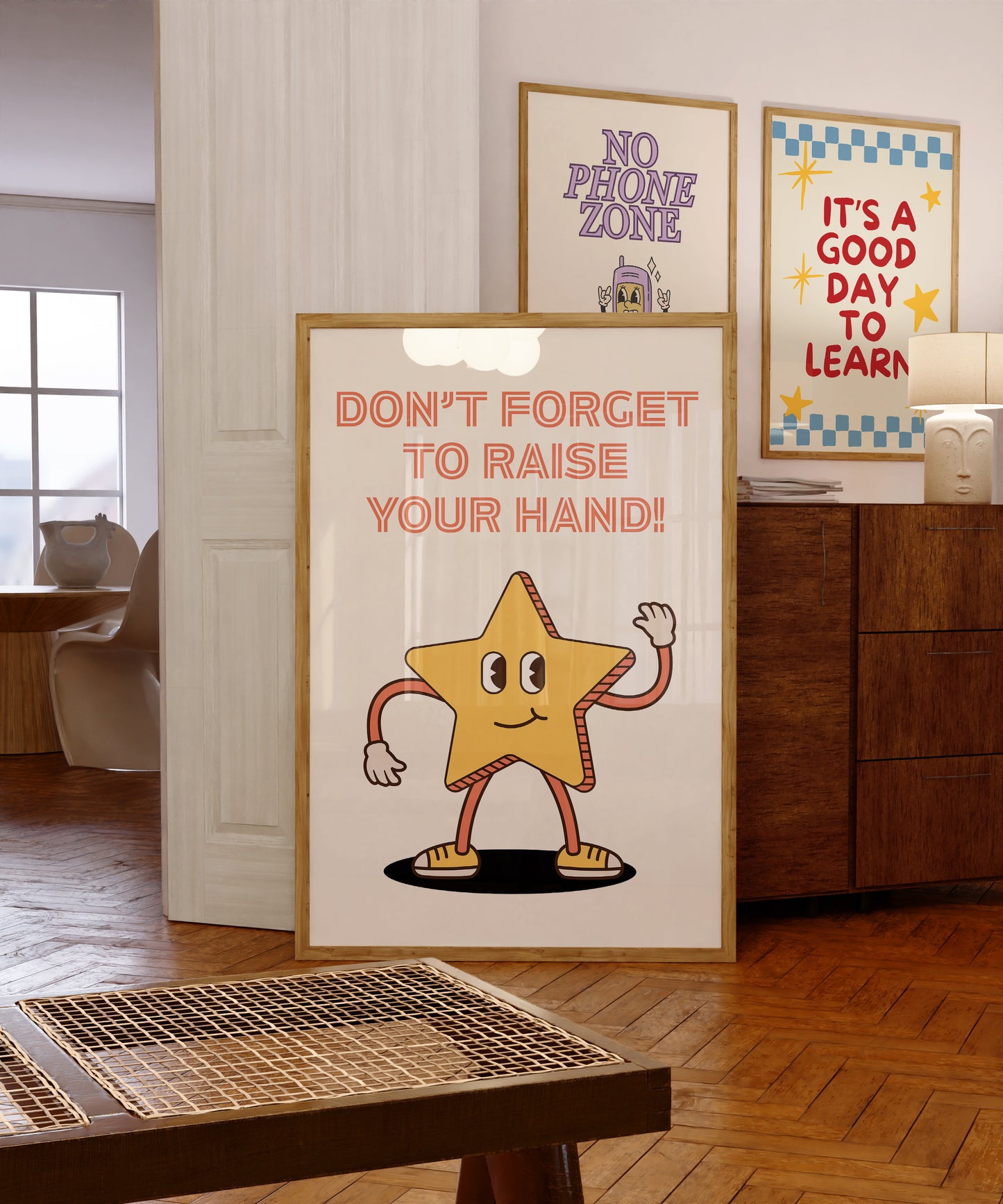 Cool Kids Classroom Rules Art Set of 10 - Digital Print