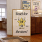Reach for the Stars — Retro Motivational Classroom Print