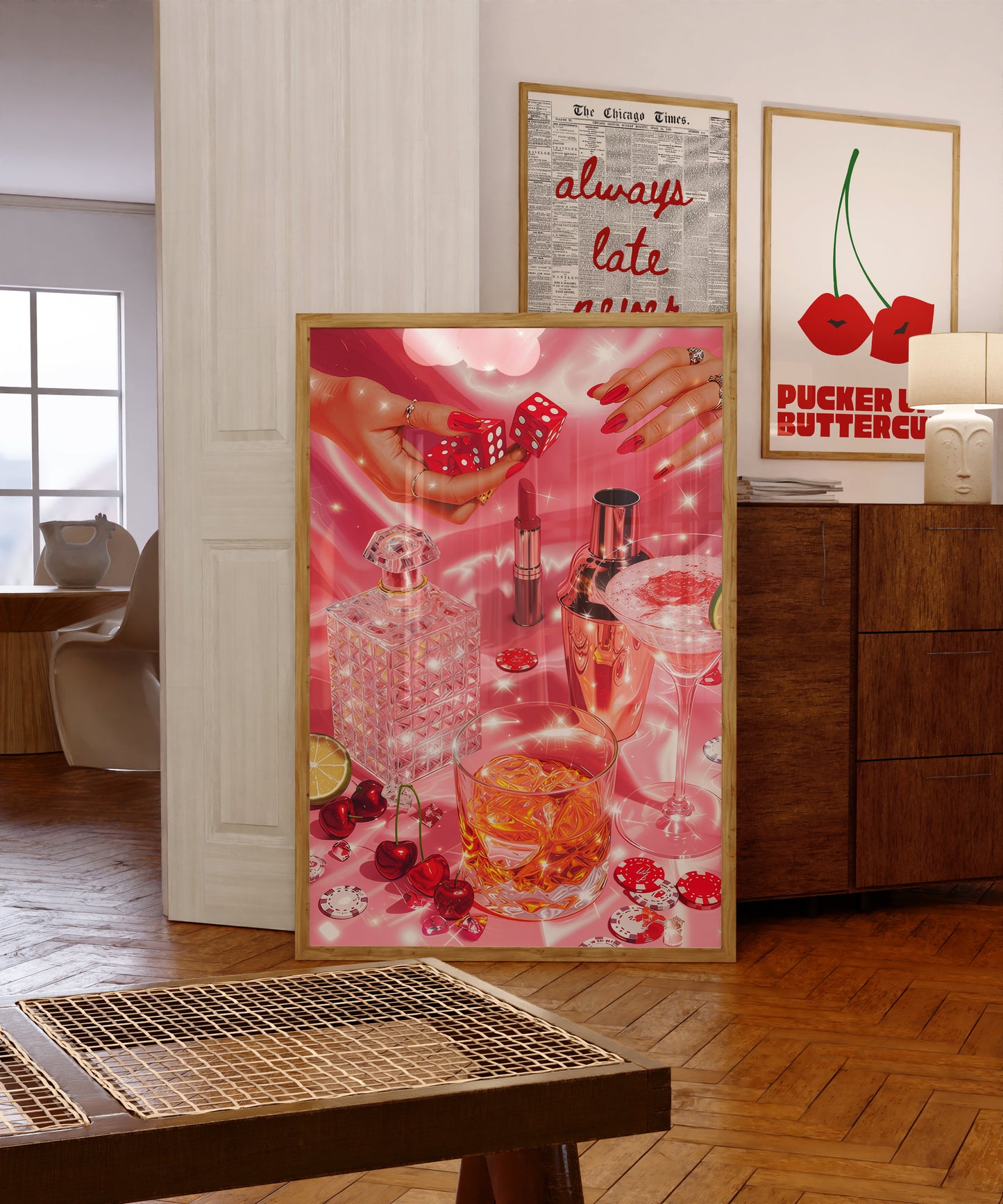 Retro Glam Poker Night - Digital Print