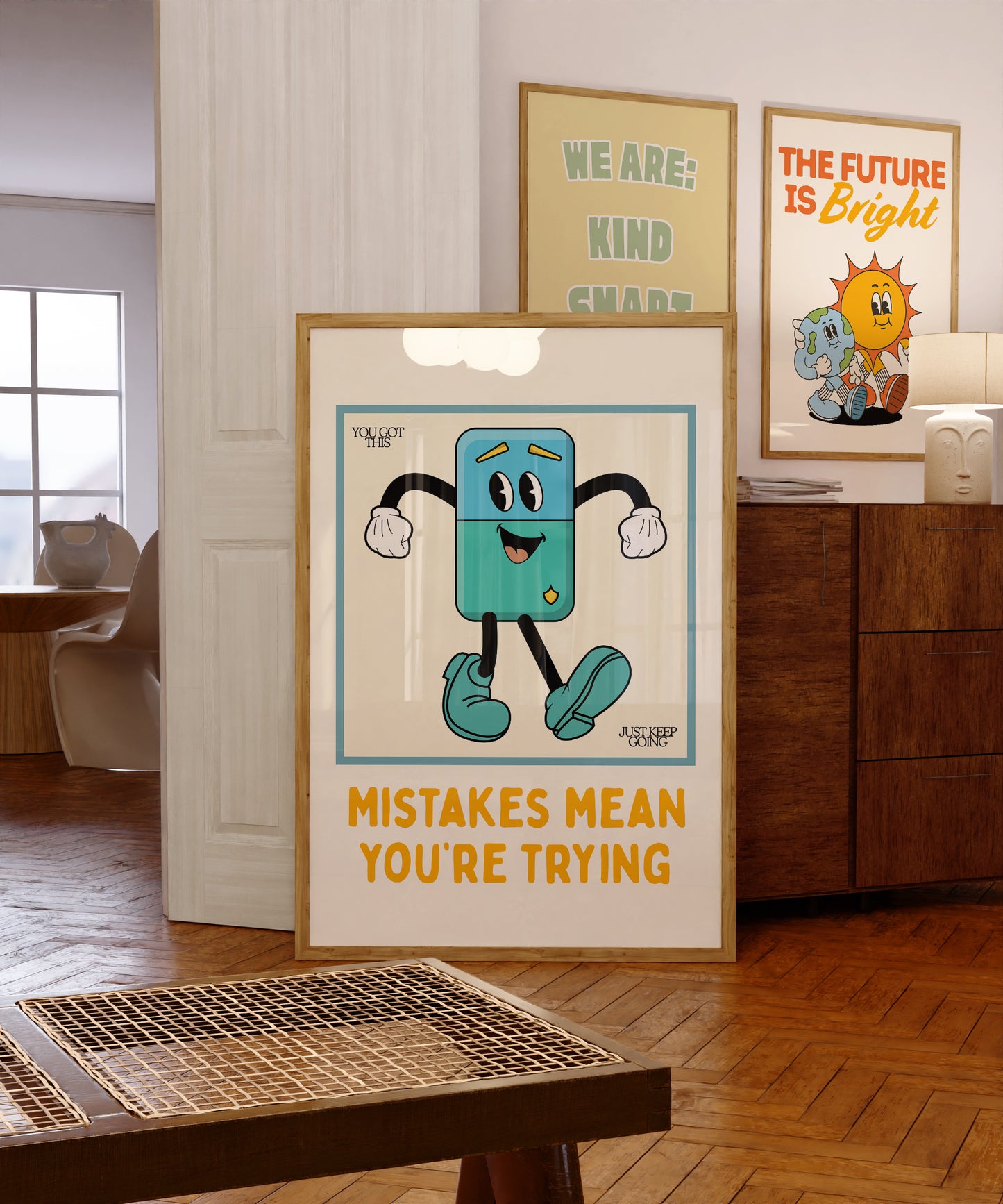 Mistakes Mean You're Trying Classroom Art - Digital Print