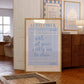 Blue Dorm Art Set of 3 - Trendy Gallery Wall Prints - Digital Print