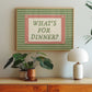 What's For Dinner Striped Print -  Digital Print ( Horizontal