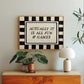 Actually It Is All Fun & Games Black & White Checkered Print -  Digital Print ( Horizontal )