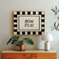 Bom Dia Checkered Art - Digital Print ( Horizontal )