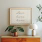 Love Lives Here Quote Minimalist Print - Digital Print