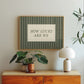 How Lucky Are We Green Striped Print -  Digital Print
