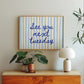 Blue See You Next Tuesday Funny Horizontal Print - Digital Print