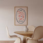 Cute Girl Dinner Art Print - Digital Print