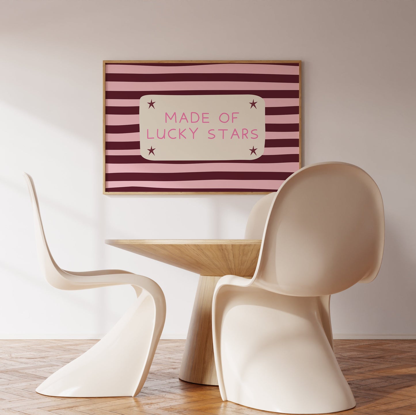 Made Of Lucky Stars Striped Print - Digital Print