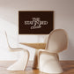 The Stay In Bed Club Brown Minimalist Print - Digital Print
