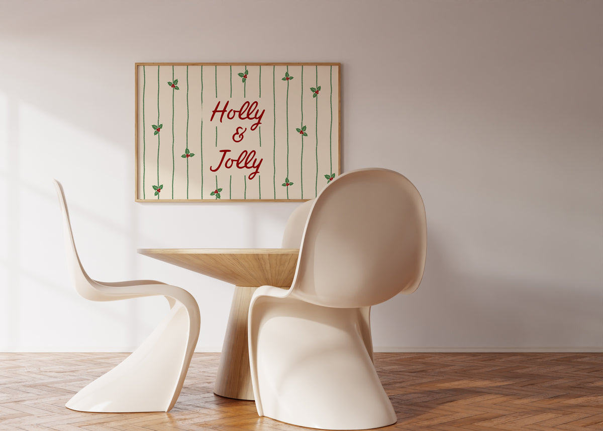 Holly & Jolly | Green Striped Print