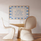 This Kitchen Is For Dancing — Blue Checkered Print